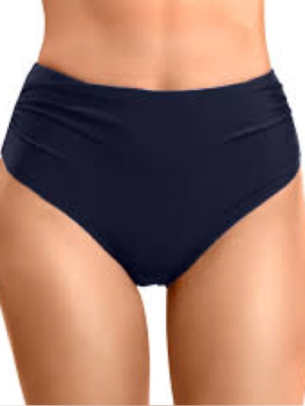 443 - Beyond NWT Classic Navy High-Waist Bikini Bottom - Women's Swim, Size 8